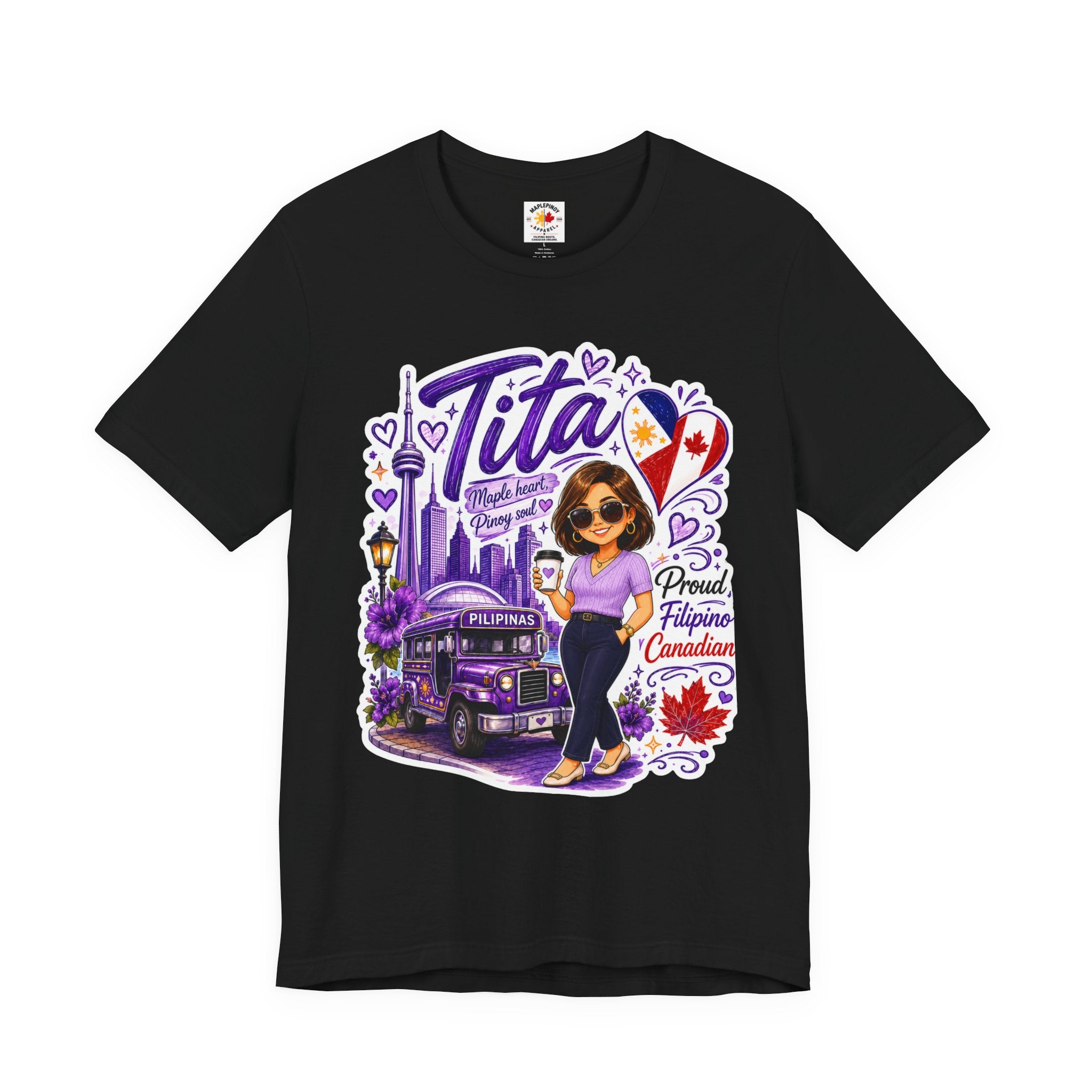 Tita Proud Filipino Canadian T-Shirt – Maple Heart Pinoy Soul Tee
