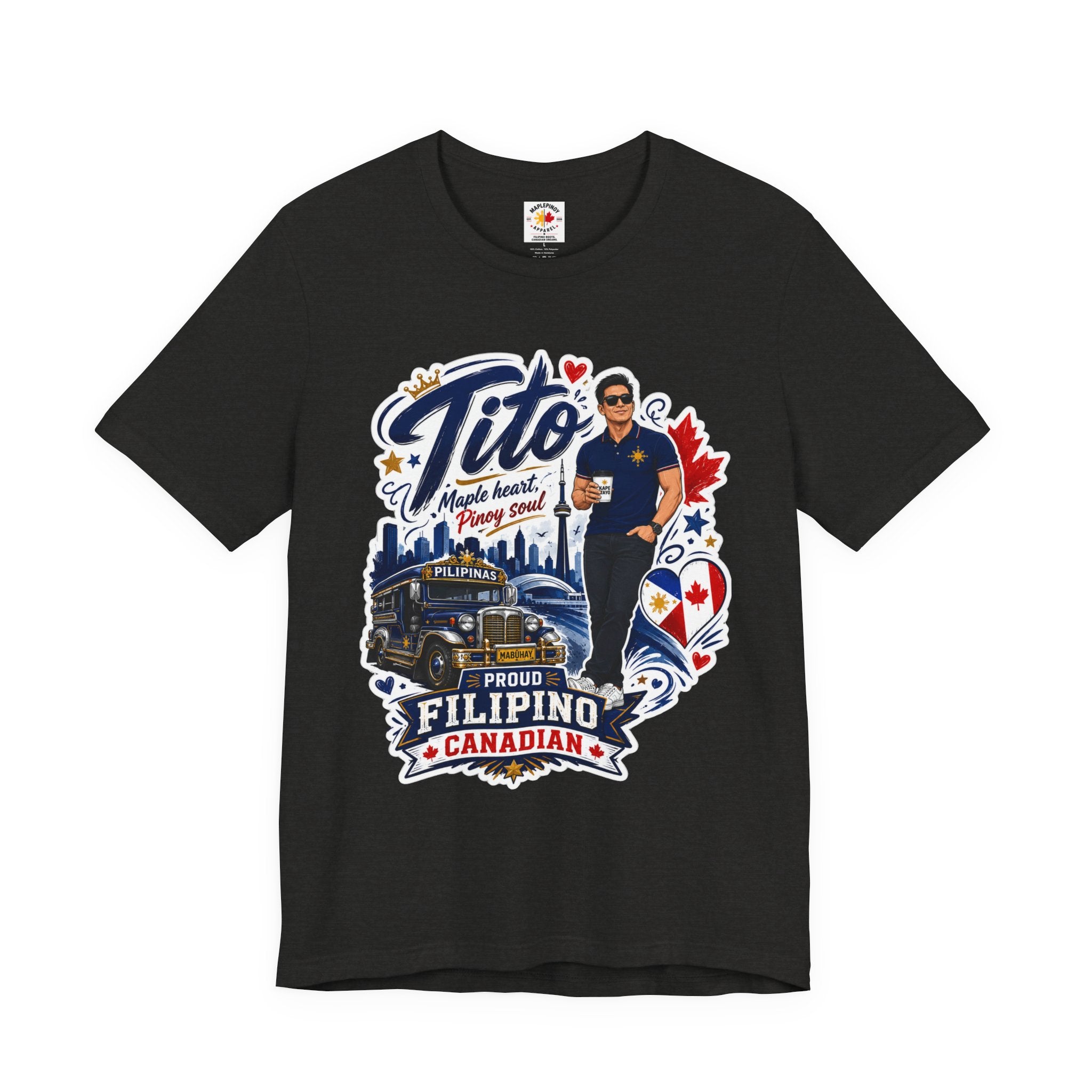Tito Proud Filipino Canadian T-Shirt – Maple Heart Pinoy Soul Tee