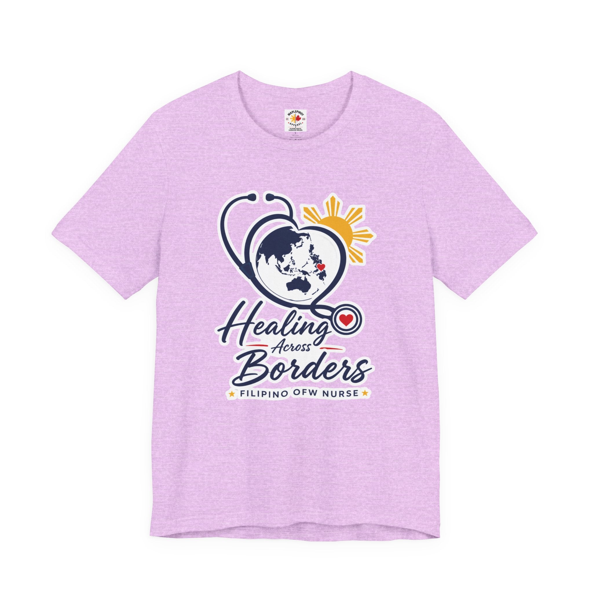 Healing Across Borders Filipino OFW Nurse T-Shirt