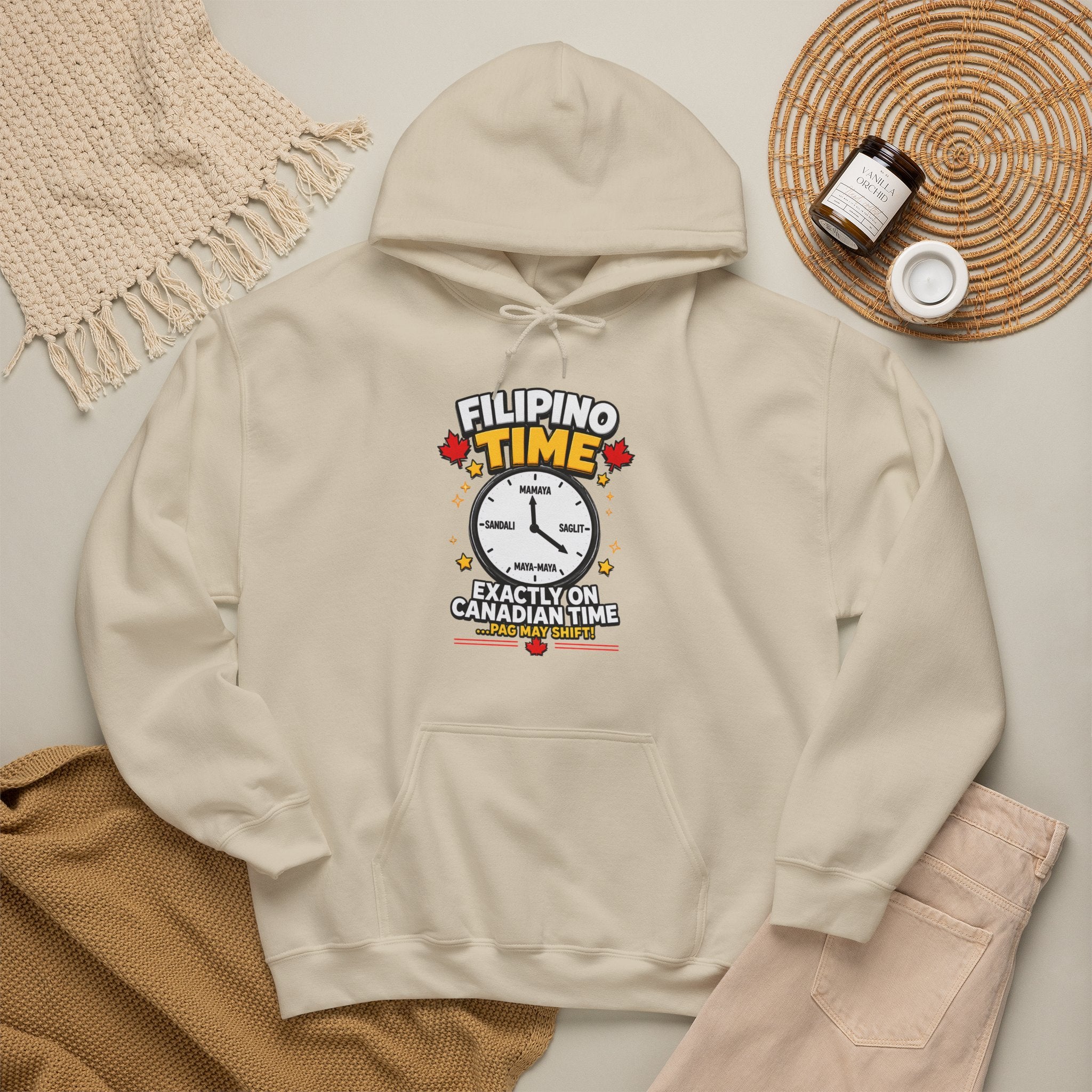 Filipino Time — Funny Pinoy Canadian Graphic Hoodie