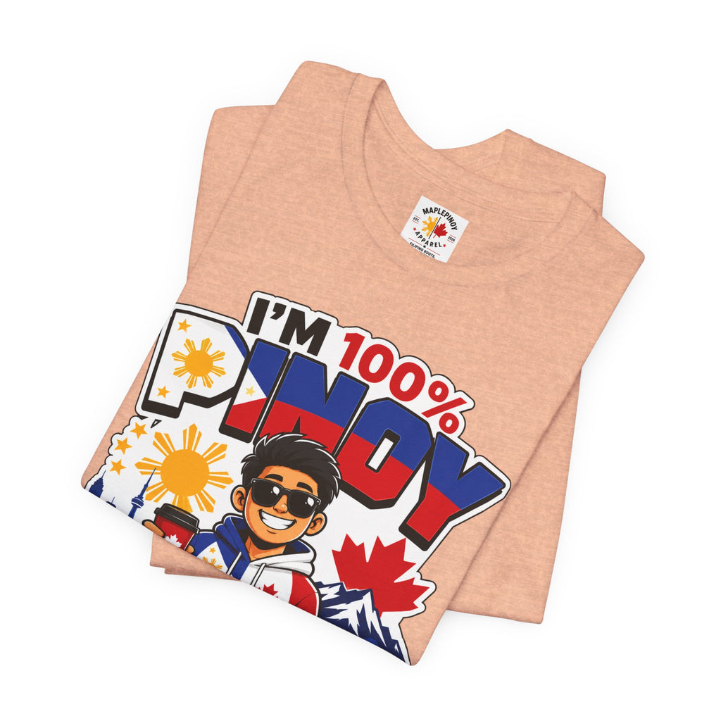 100% Pinoy, Under Canadian Management — Funny Filipino Canadian Tee
