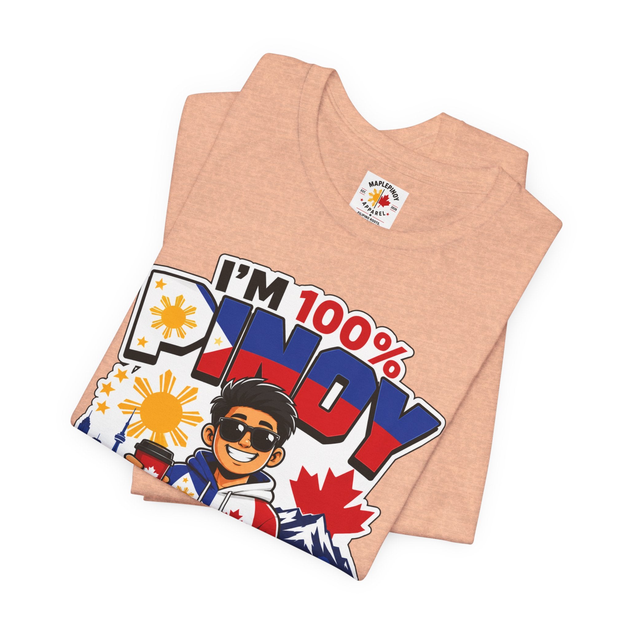 100% Pinoy, Under Canadian Management — Funny Filipino Canadian Tee