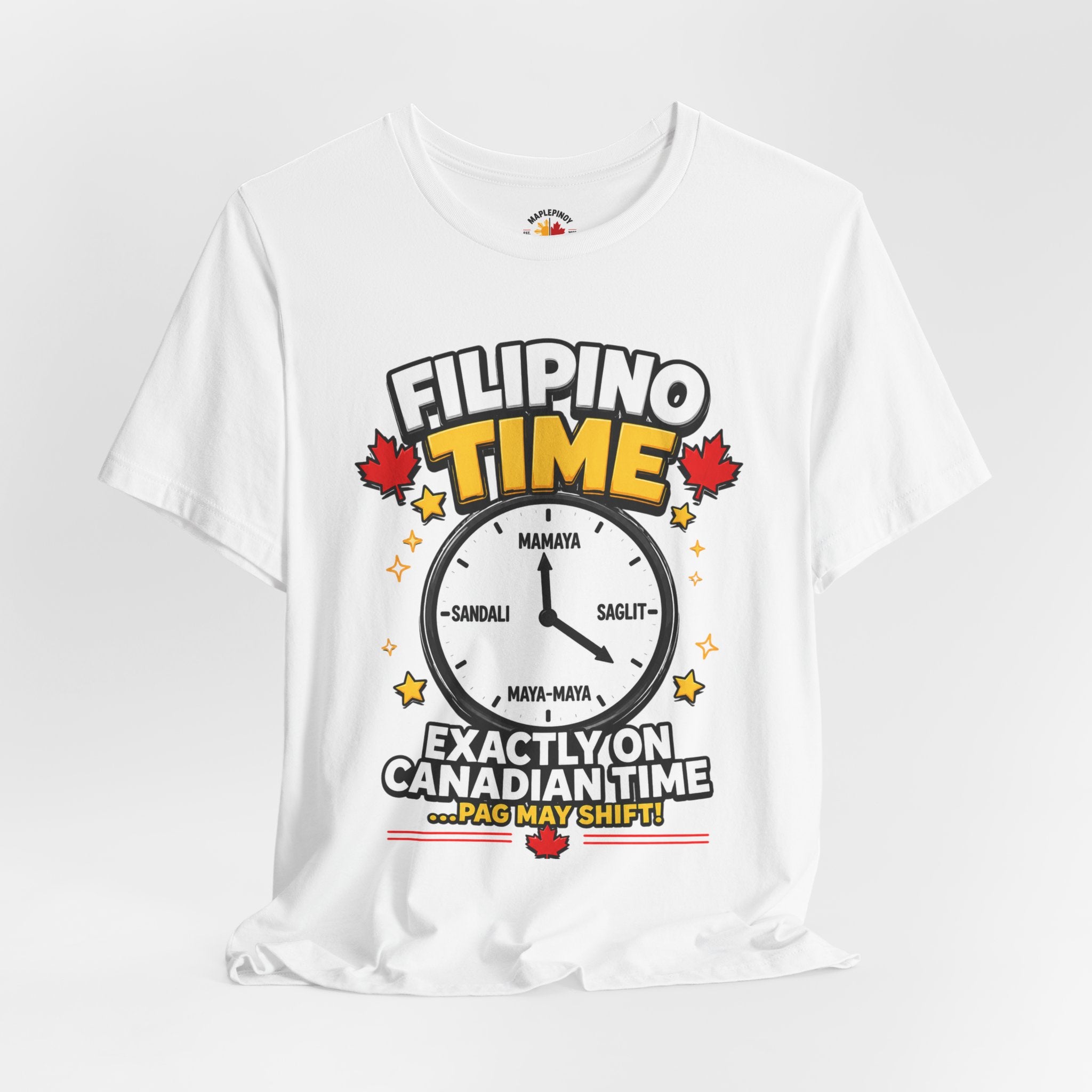 Filipino Time — Funny Pinoy Canadian Clock Tee