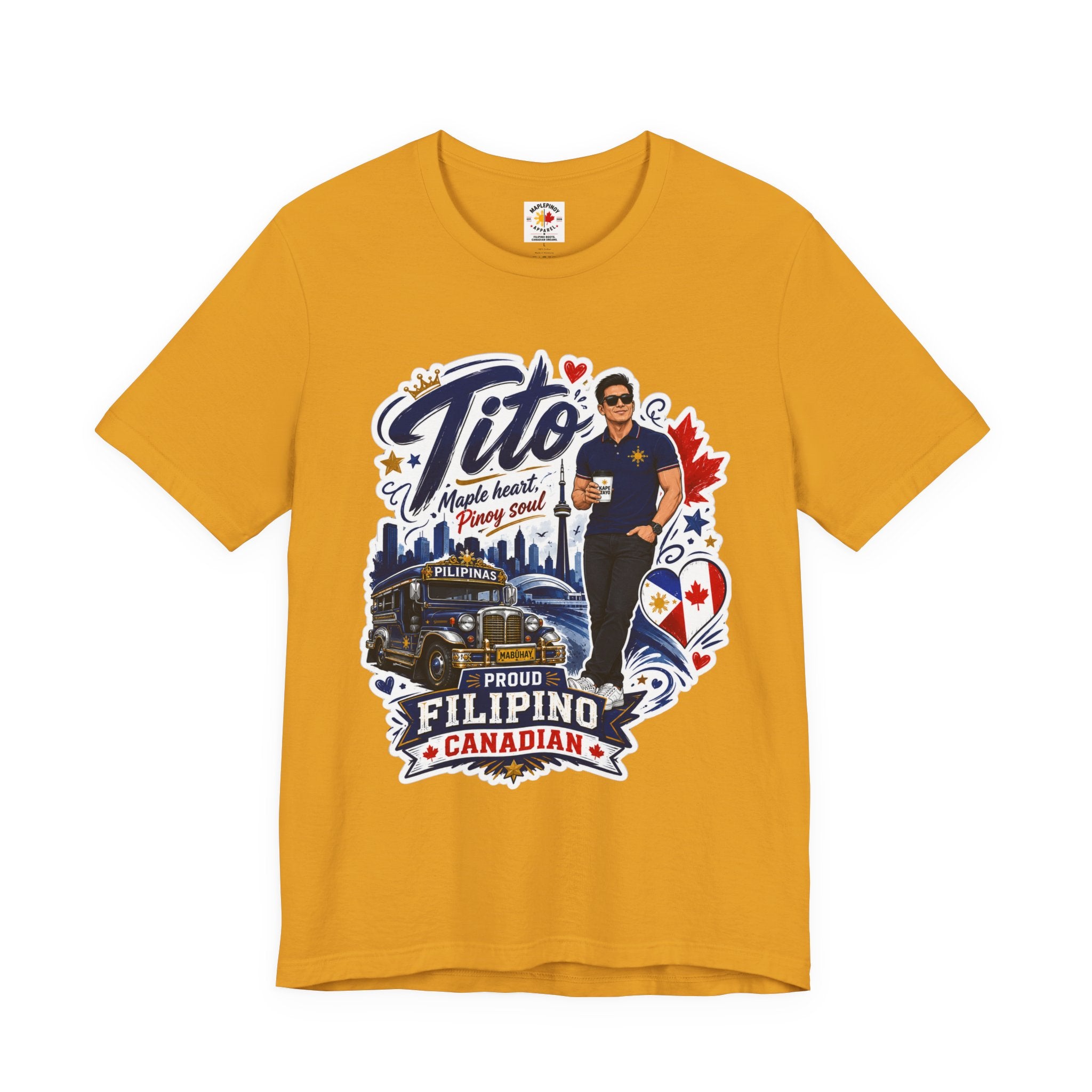 Tito Proud Filipino Canadian T-Shirt – Maple Heart Pinoy Soul Tee