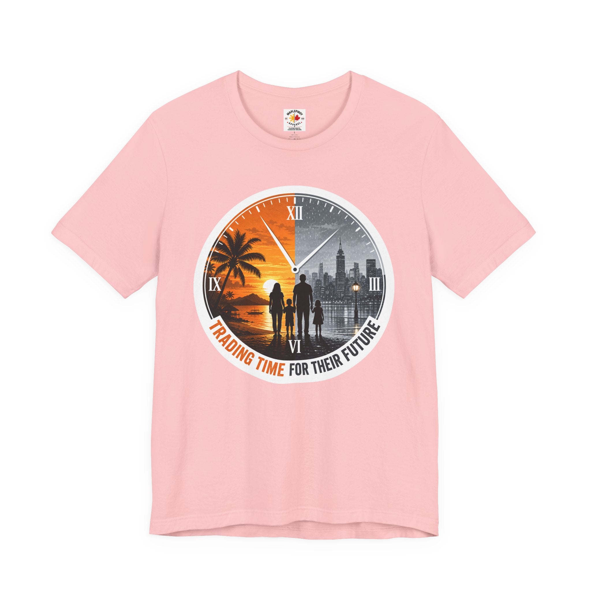 Trading Time for Their Future Filipino OFW T-Shirt — Pinoy Caregiver Tribute