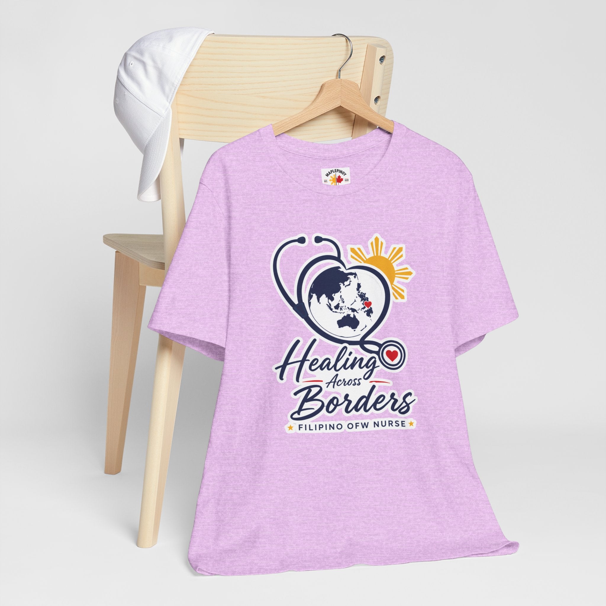 Healing Across Borders Filipino OFW Nurse T-Shirt