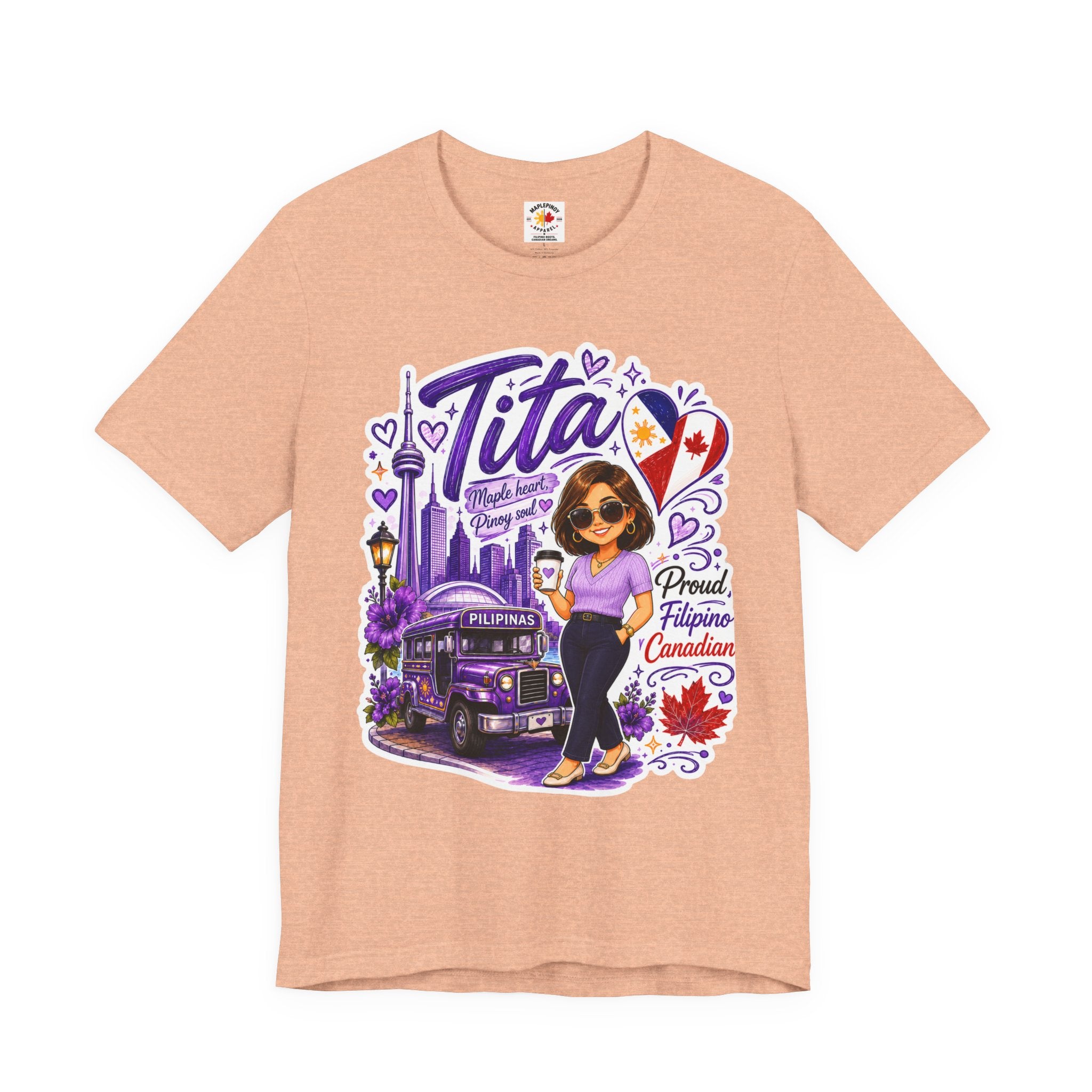 Tita Proud Filipino Canadian T-Shirt – Maple Heart Pinoy Soul Tee