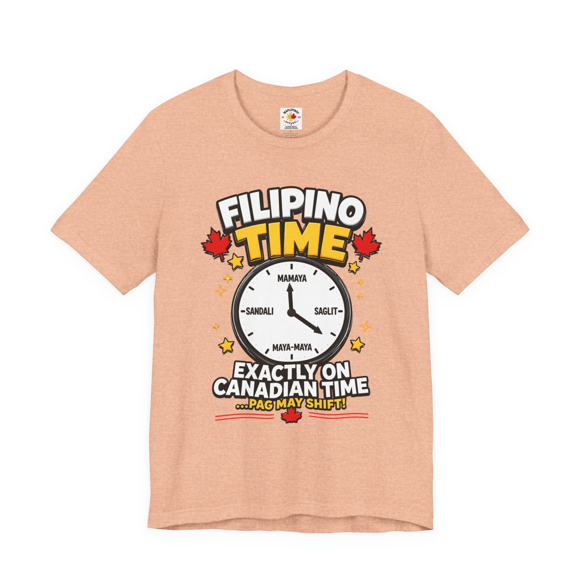 Filipino Time — Funny Pinoy Canadian Clock Tee