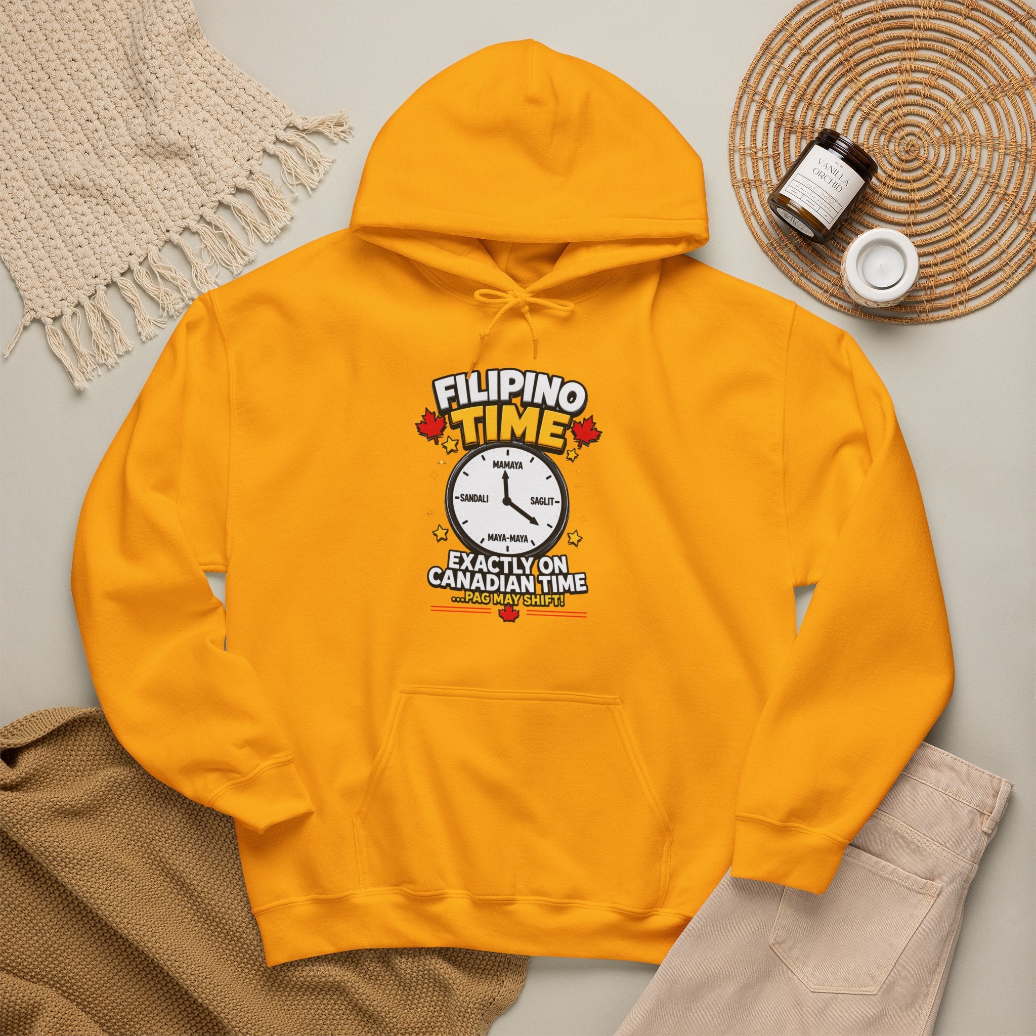 Filipino Time — Funny Pinoy Canadian Graphic Hoodie