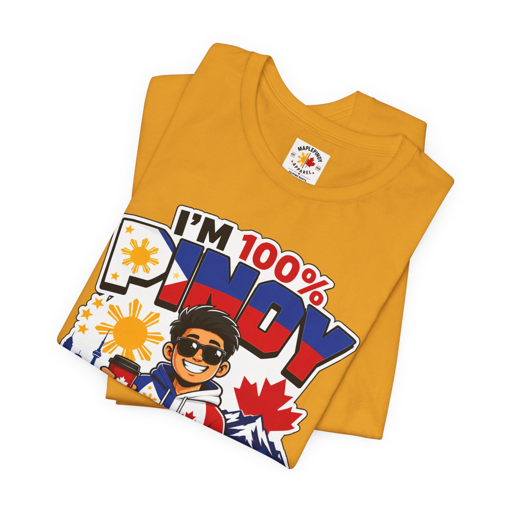 100% Pinoy, Under Canadian Management — Funny Filipino Canadian Tee