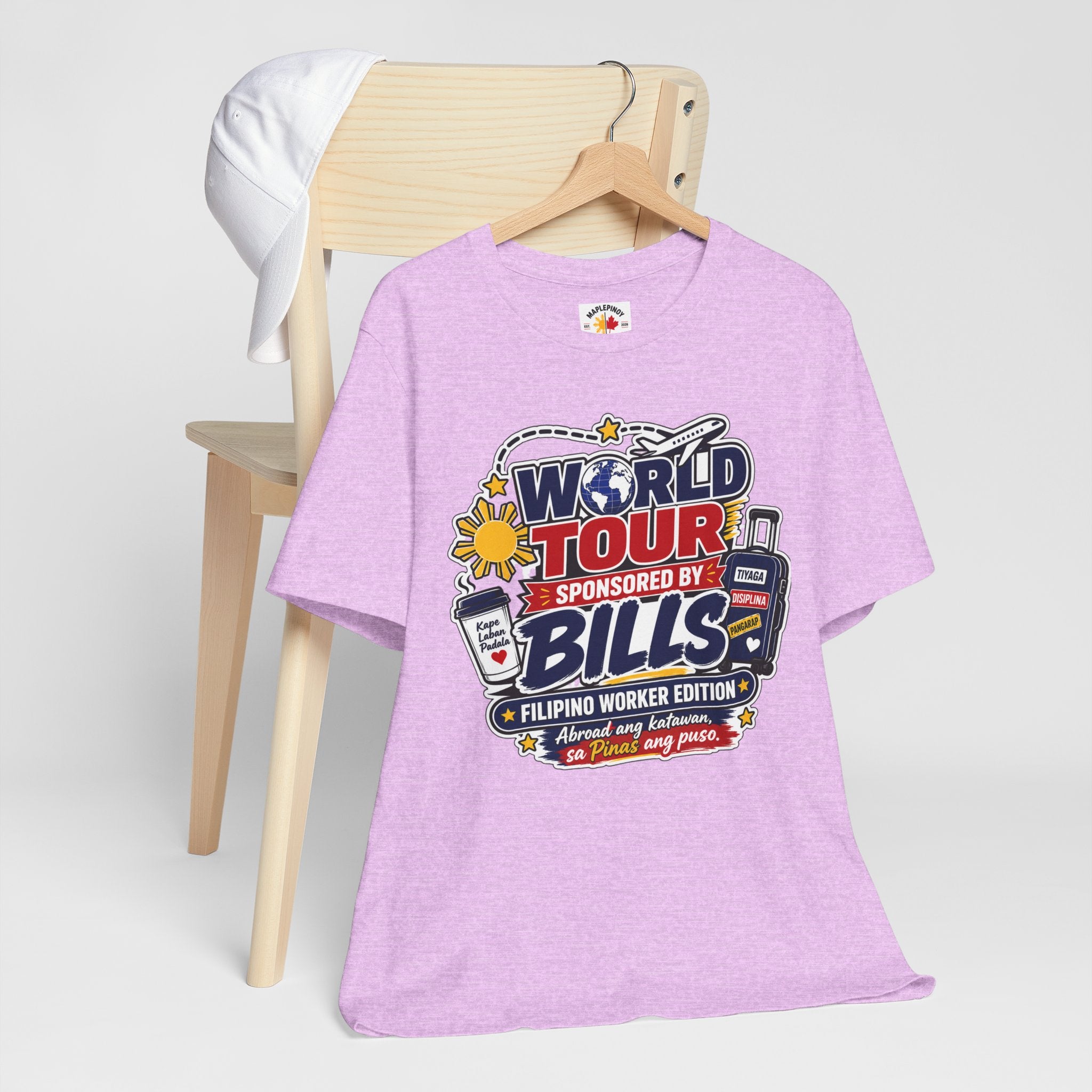 World Tour, Sponsored by Bills — Funny Filipino OFW Tee