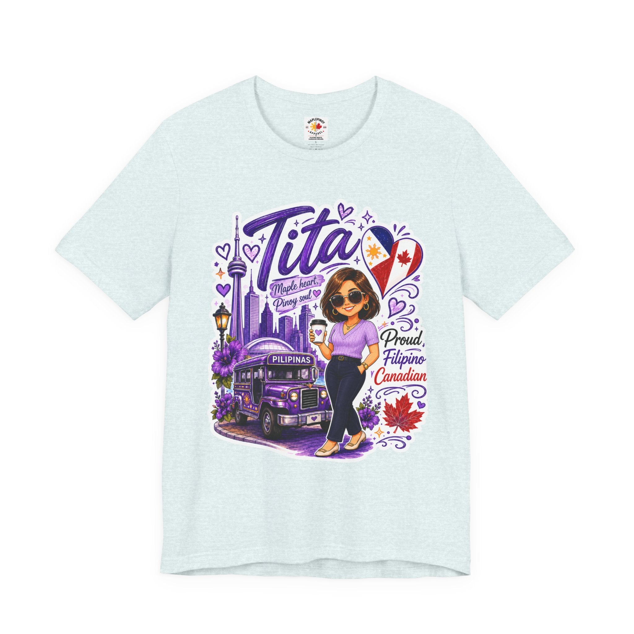 Tita Proud Filipino Canadian T-Shirt – Maple Heart Pinoy Soul Tee