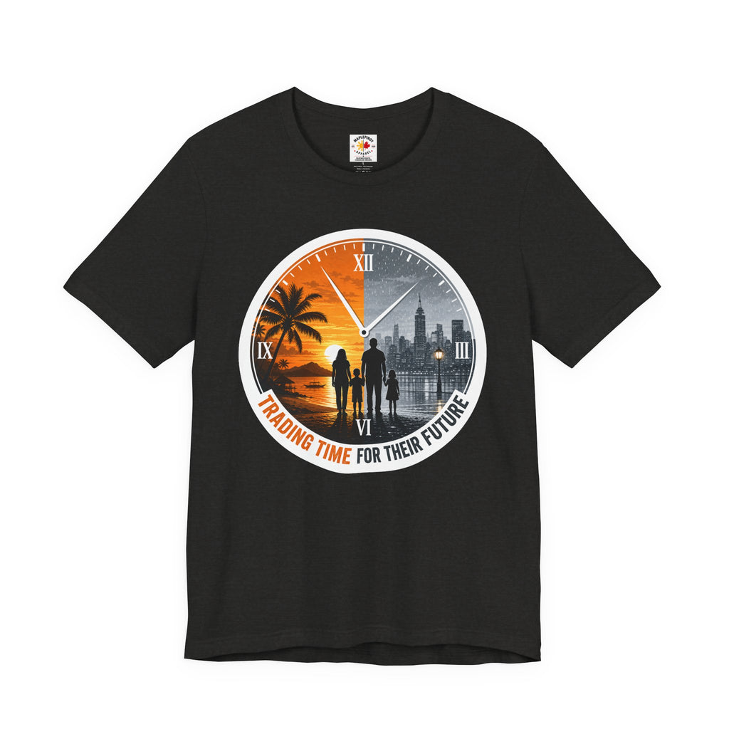 Trading Time for Their Future Filipino OFW T-Shirt — Pinoy Caregiver Tribute