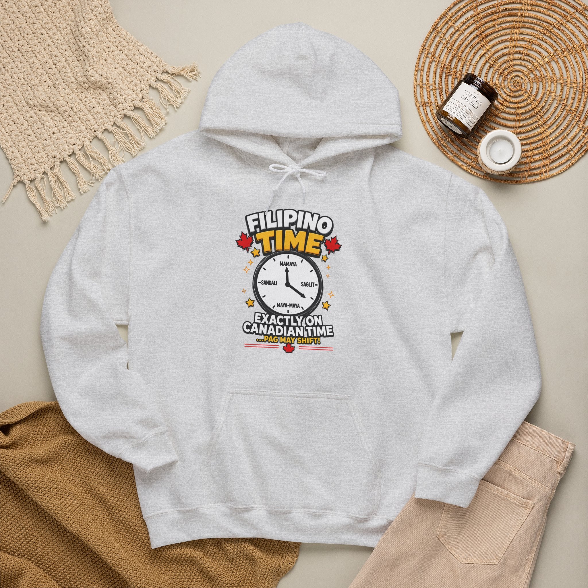 Filipino Time — Funny Pinoy Canadian Graphic Hoodie