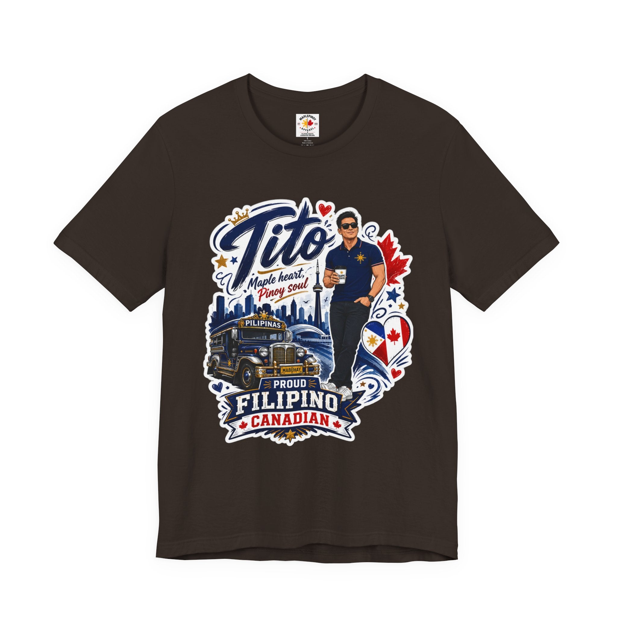 Tito Proud Filipino Canadian T-Shirt – Maple Heart Pinoy Soul Tee