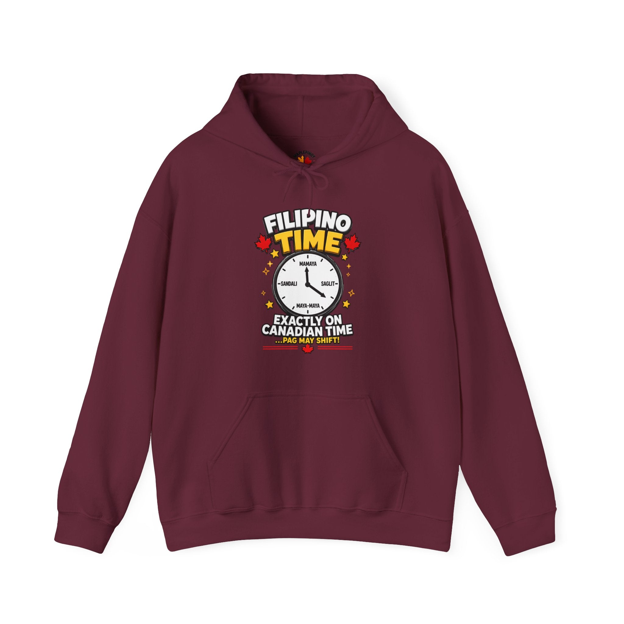 Filipino Time — Funny Pinoy Canadian Graphic Hoodie
