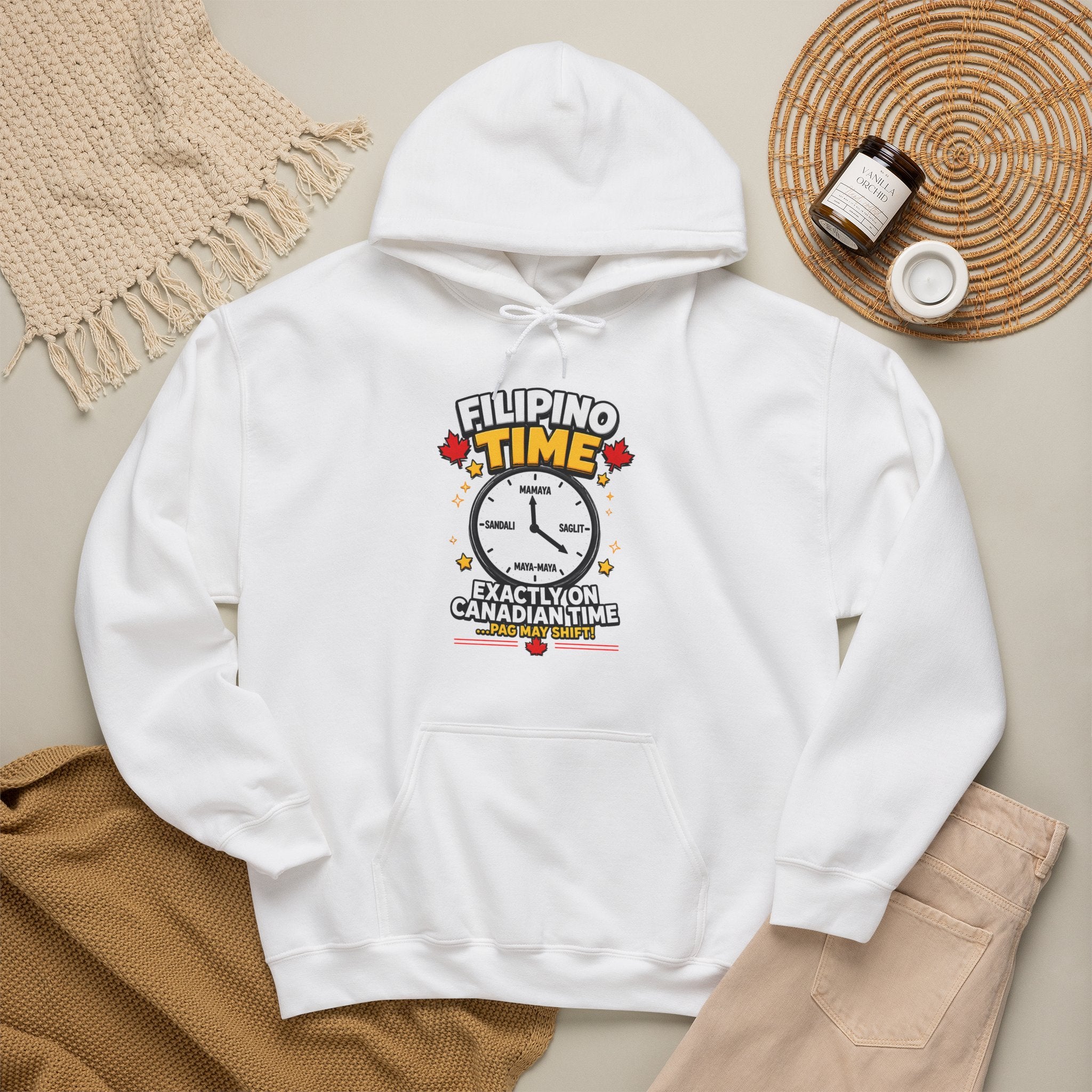Filipino Time — Funny Pinoy Canadian Graphic Hoodie