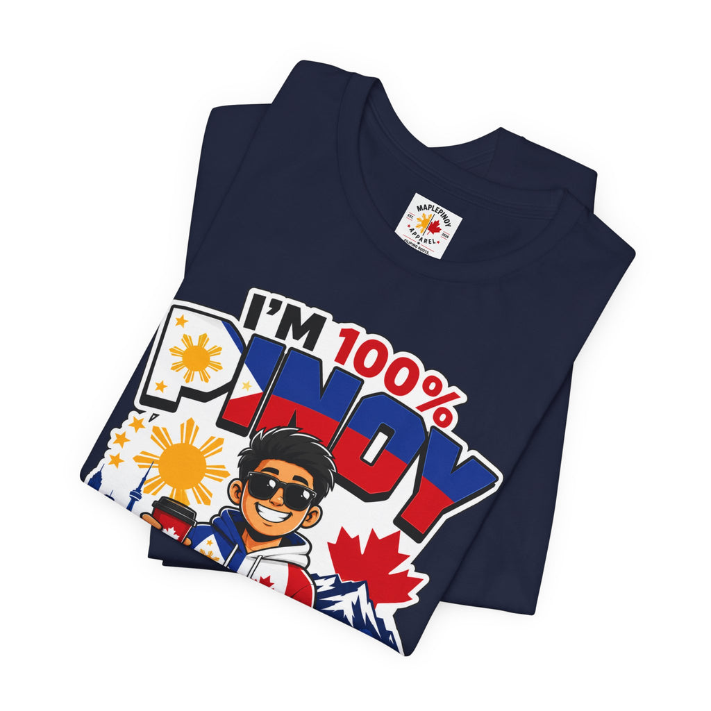 100% Pinoy, Under Canadian Management — Funny Filipino Canadian Tee