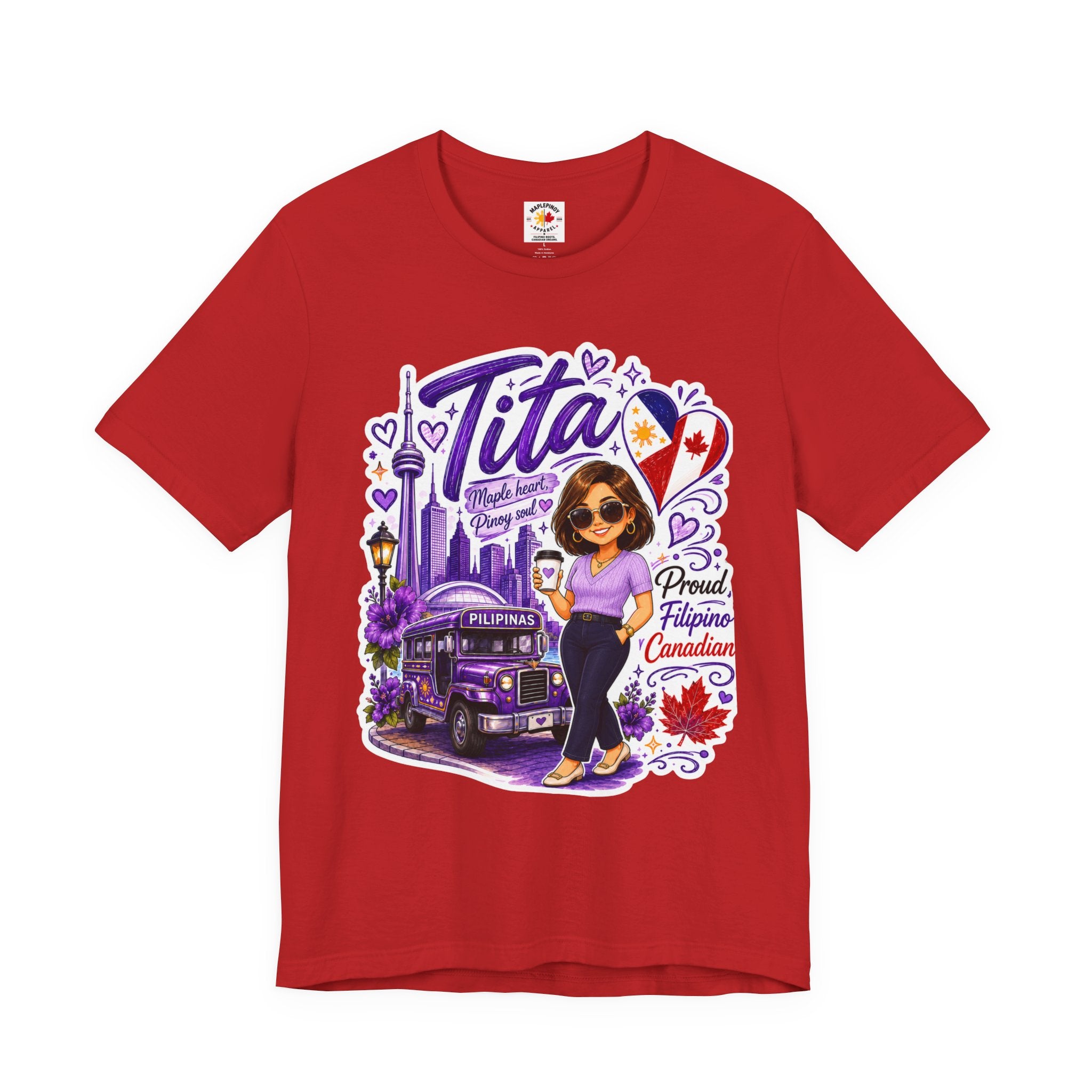 Tita Proud Filipino Canadian T-Shirt – Maple Heart Pinoy Soul Tee