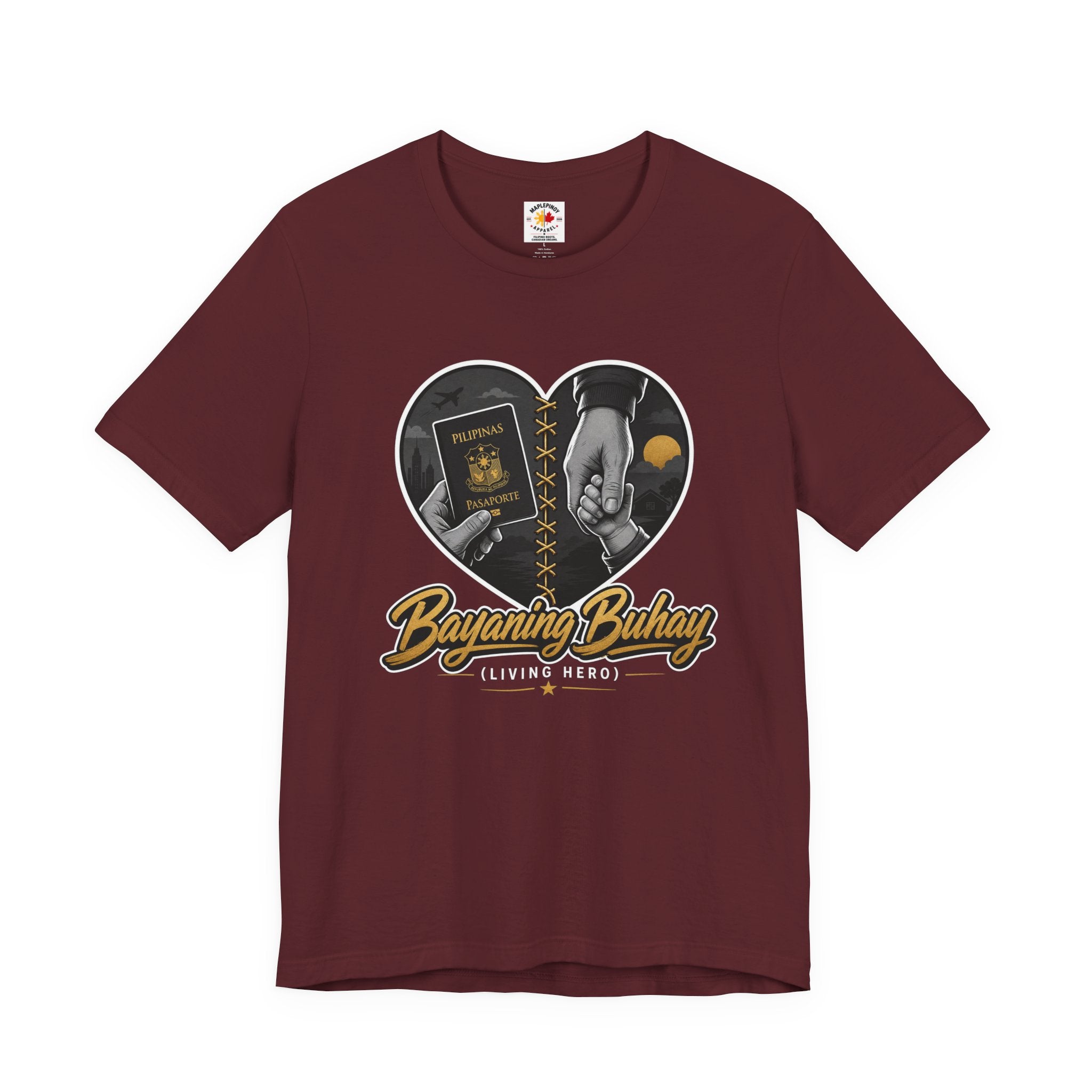 Bayaning Buhay Passport Graphic Tee — Filipino OFW Pride Shirt