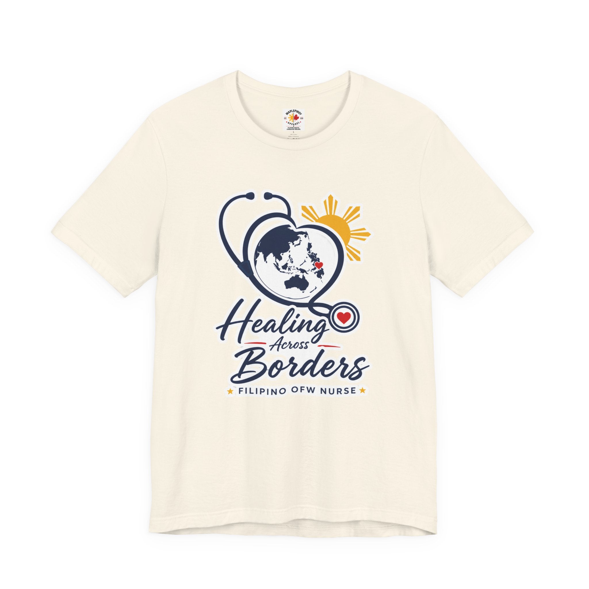 Healing Across Borders Filipino OFW Nurse T-Shirt