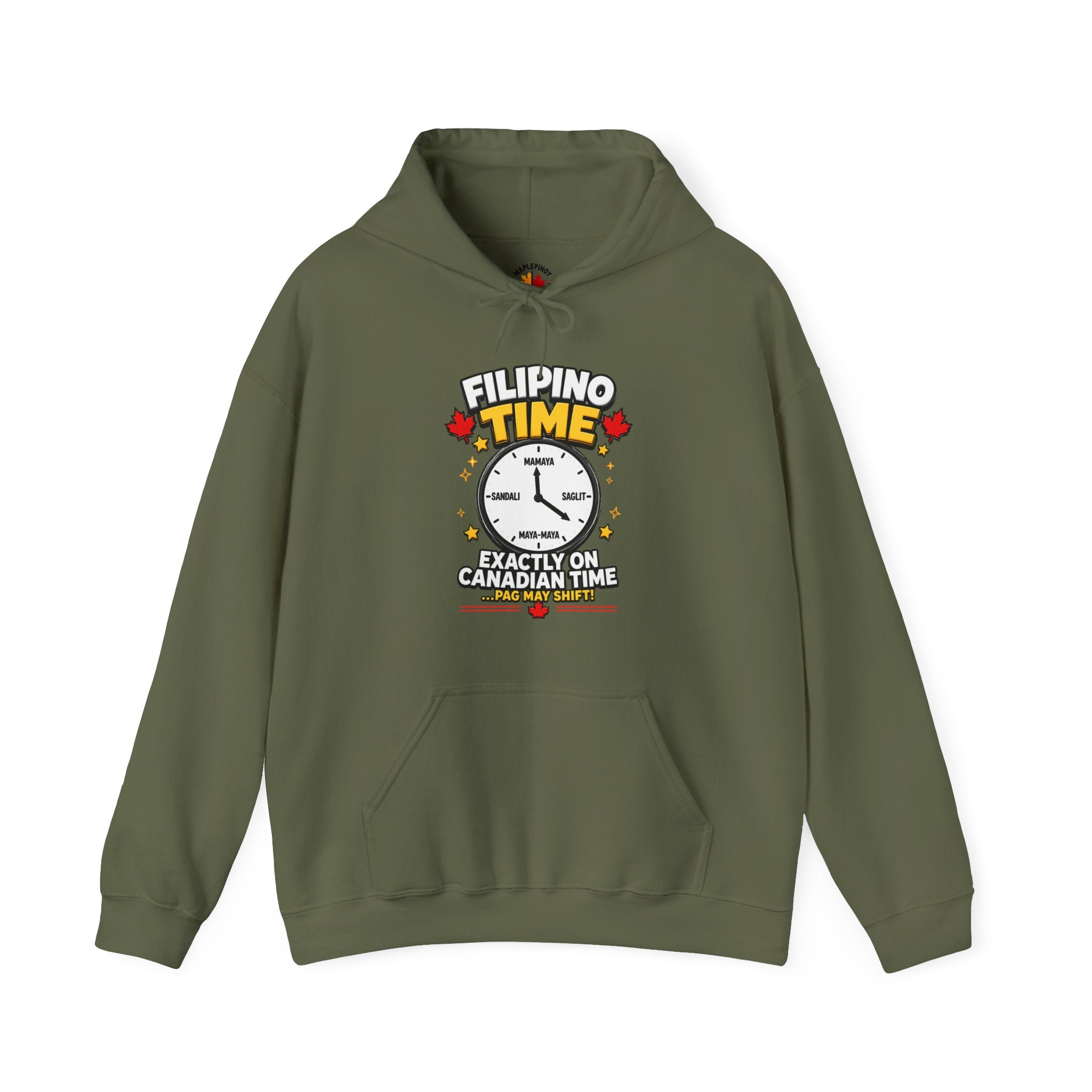 Filipino Time — Funny Pinoy Canadian Graphic Hoodie