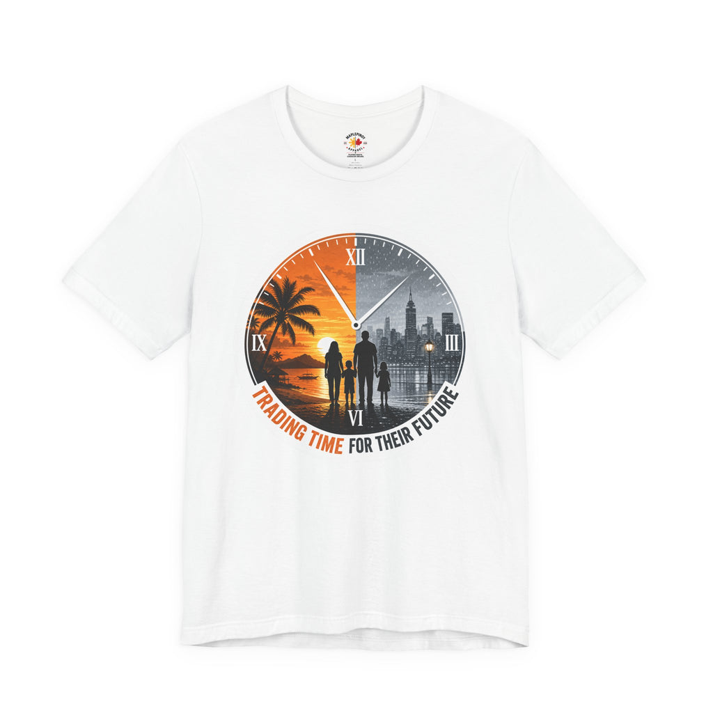 Trading Time for Their Future Filipino OFW T-Shirt — Pinoy Caregiver Tribute