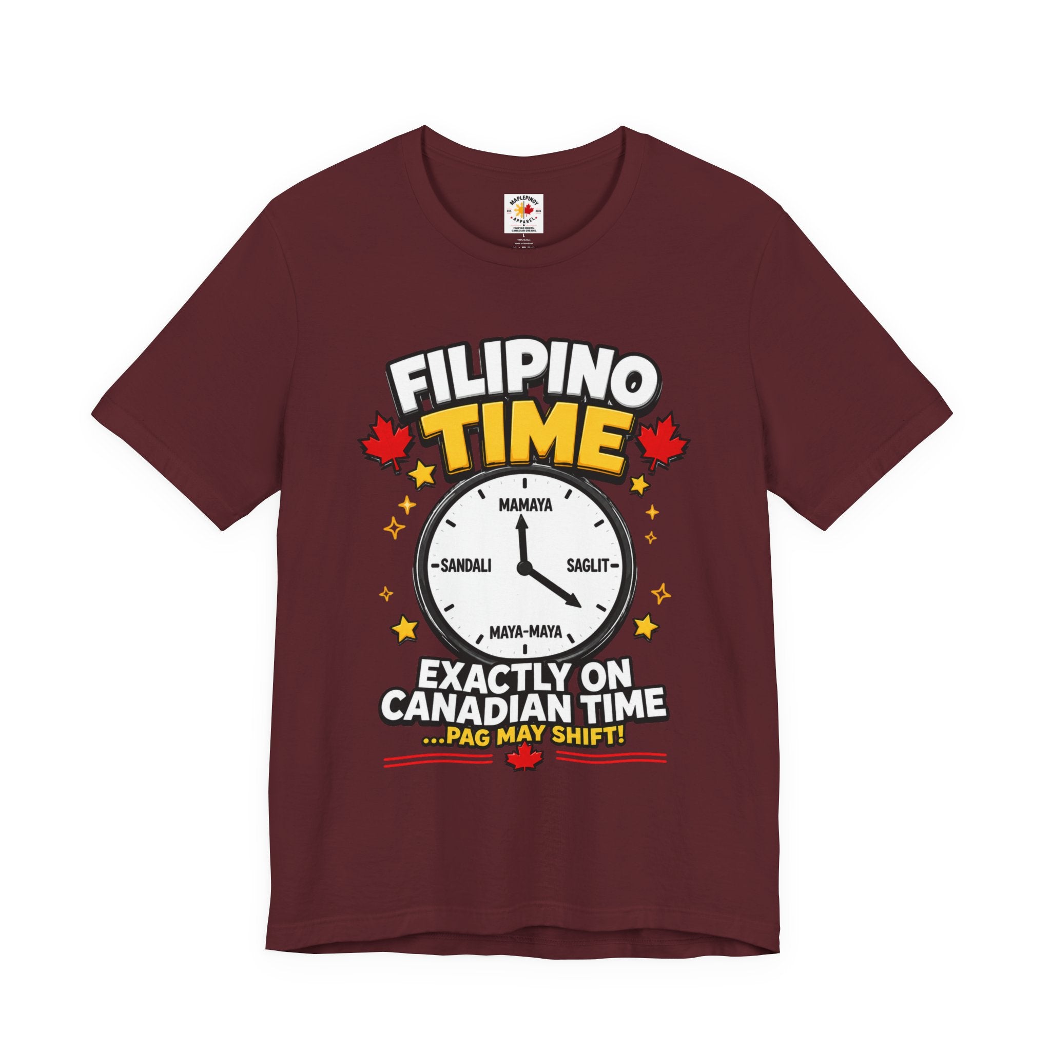 Filipino Time — Funny Pinoy Canadian Clock Tee