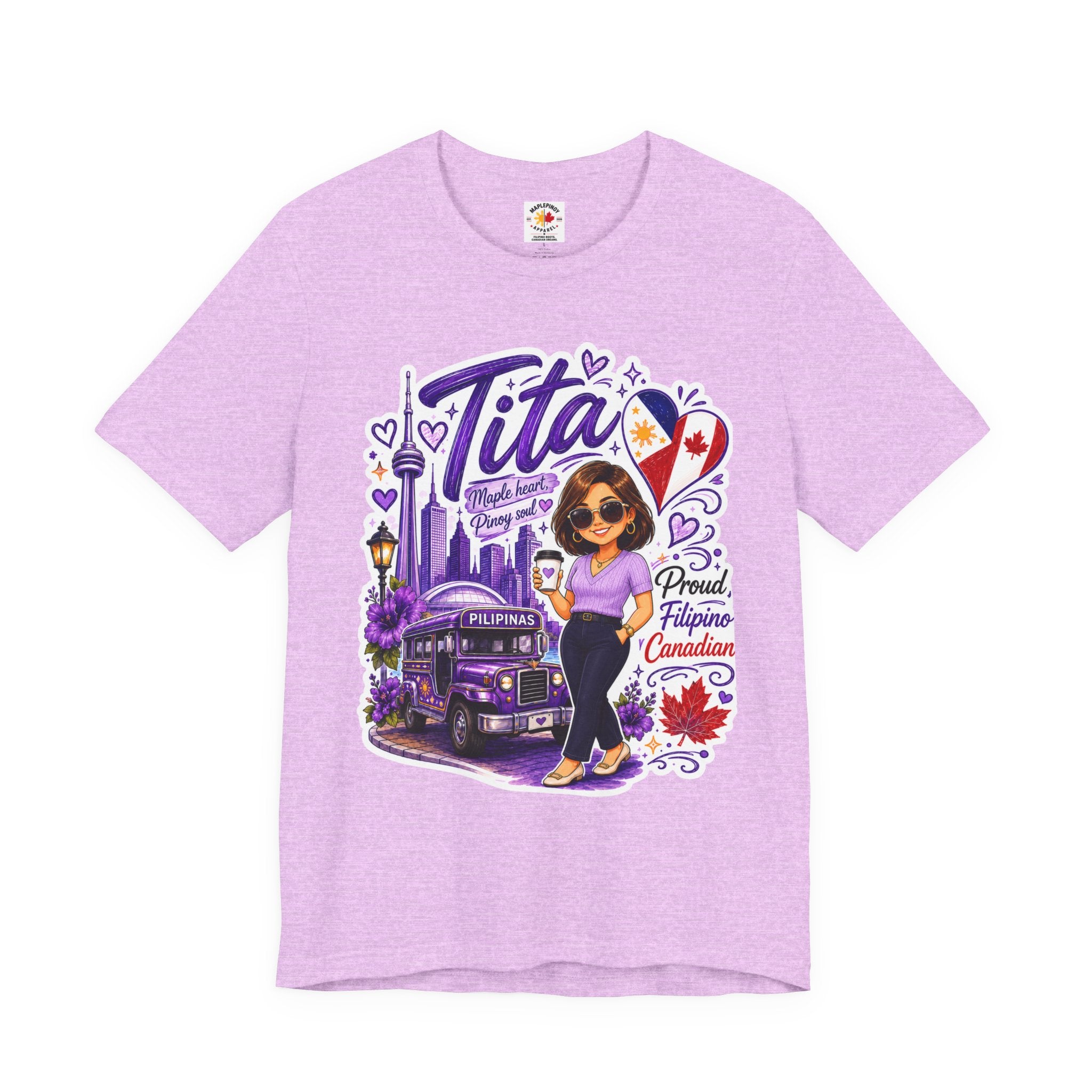 Tita Proud Filipino Canadian T-Shirt – Maple Heart Pinoy Soul Tee