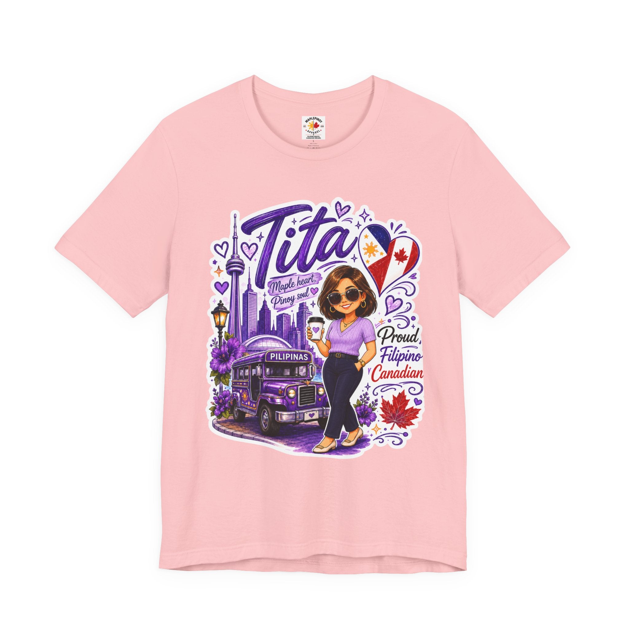 Tita Proud Filipino Canadian T-Shirt – Maple Heart Pinoy Soul Tee