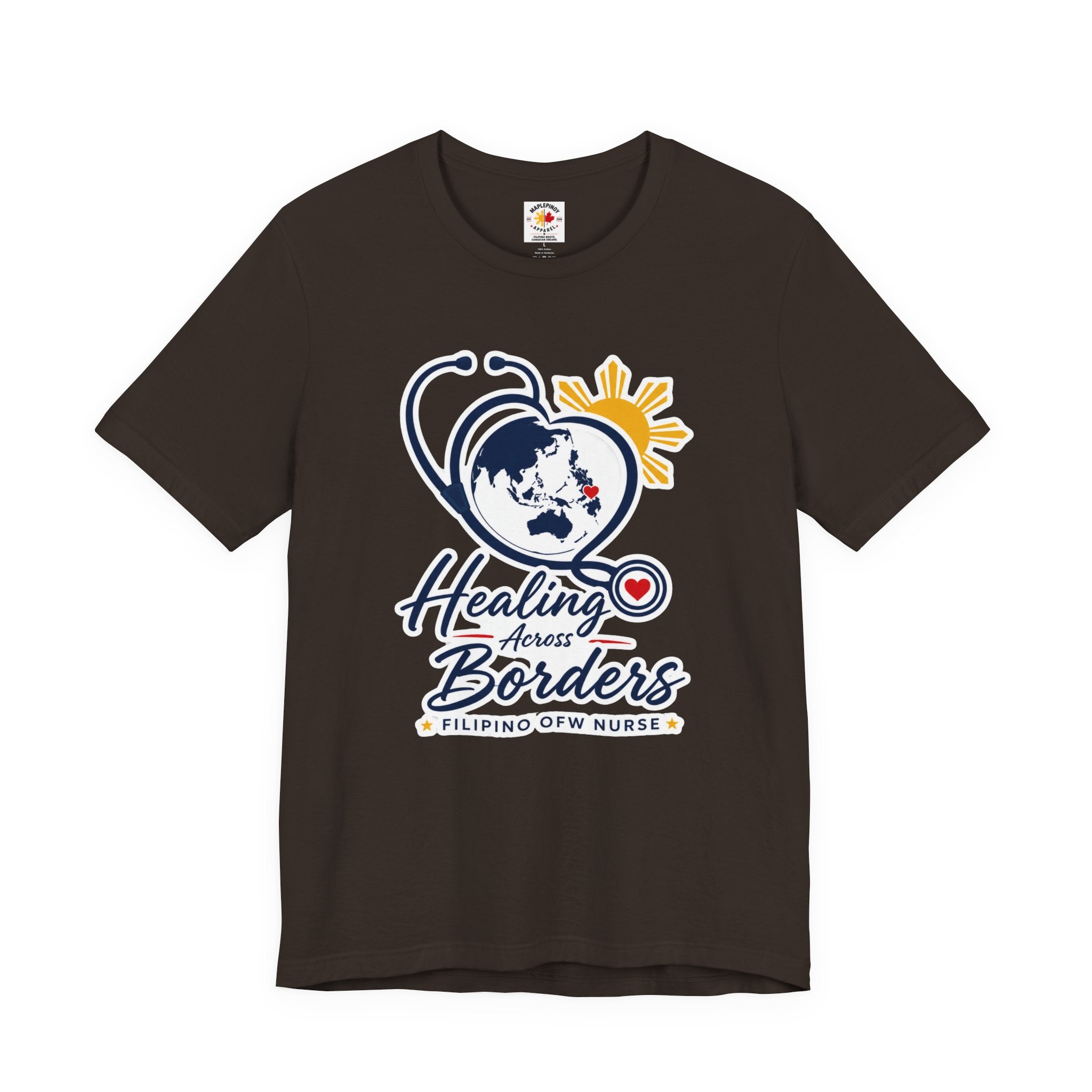 Healing Across Borders Filipino OFW Nurse T-Shirt