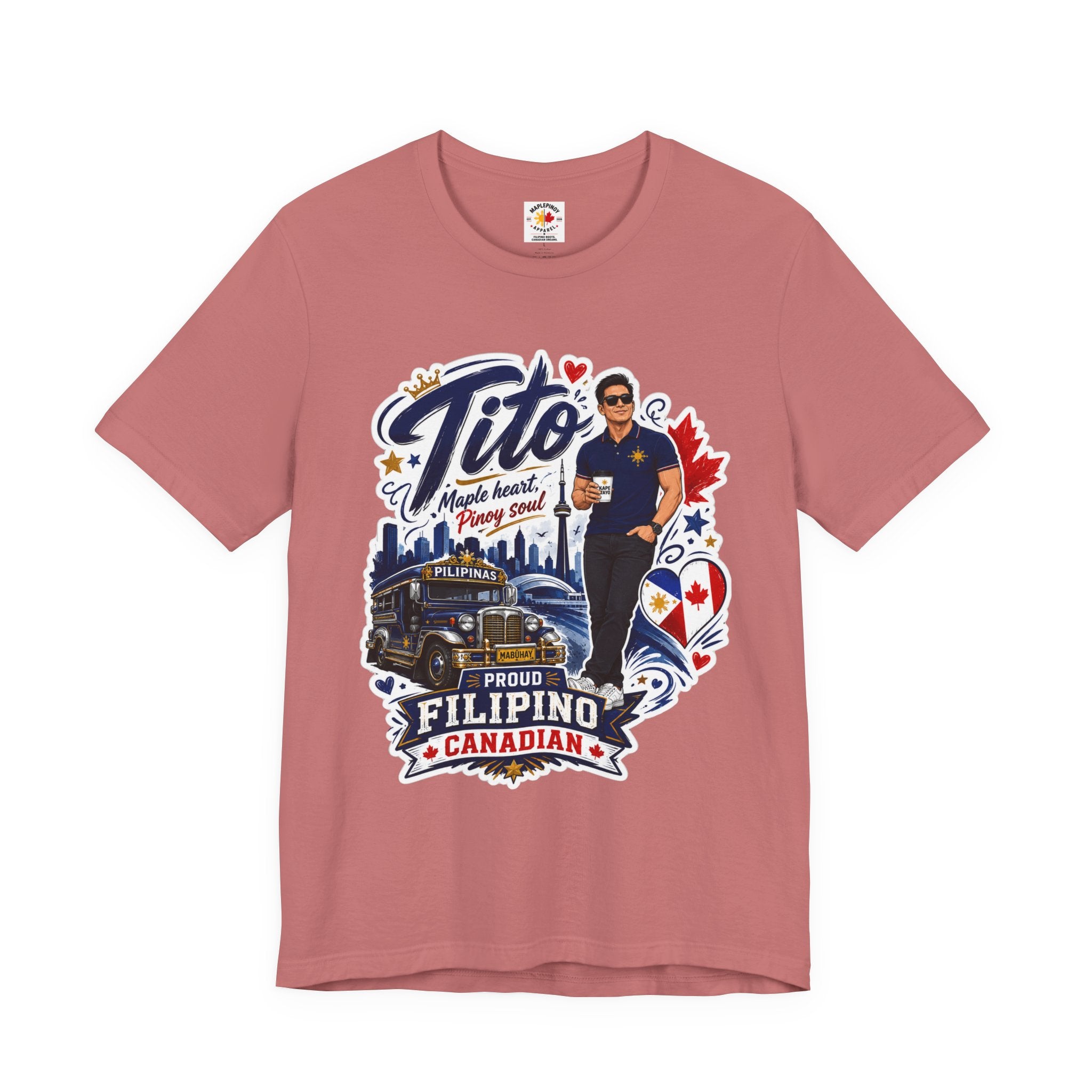 Tito Proud Filipino Canadian T-Shirt – Maple Heart Pinoy Soul Tee