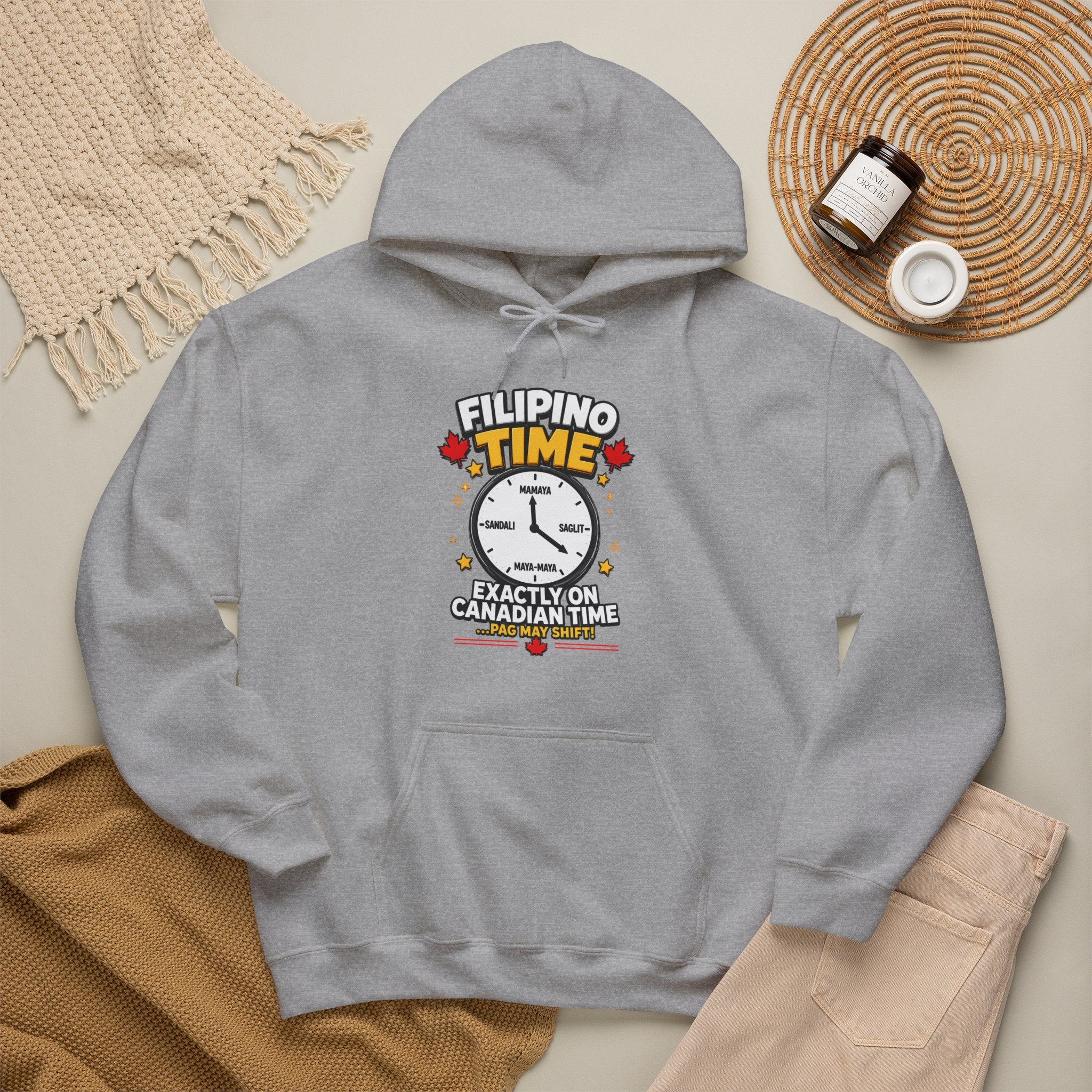 Filipino Time — Funny Pinoy Canadian Graphic Hoodie