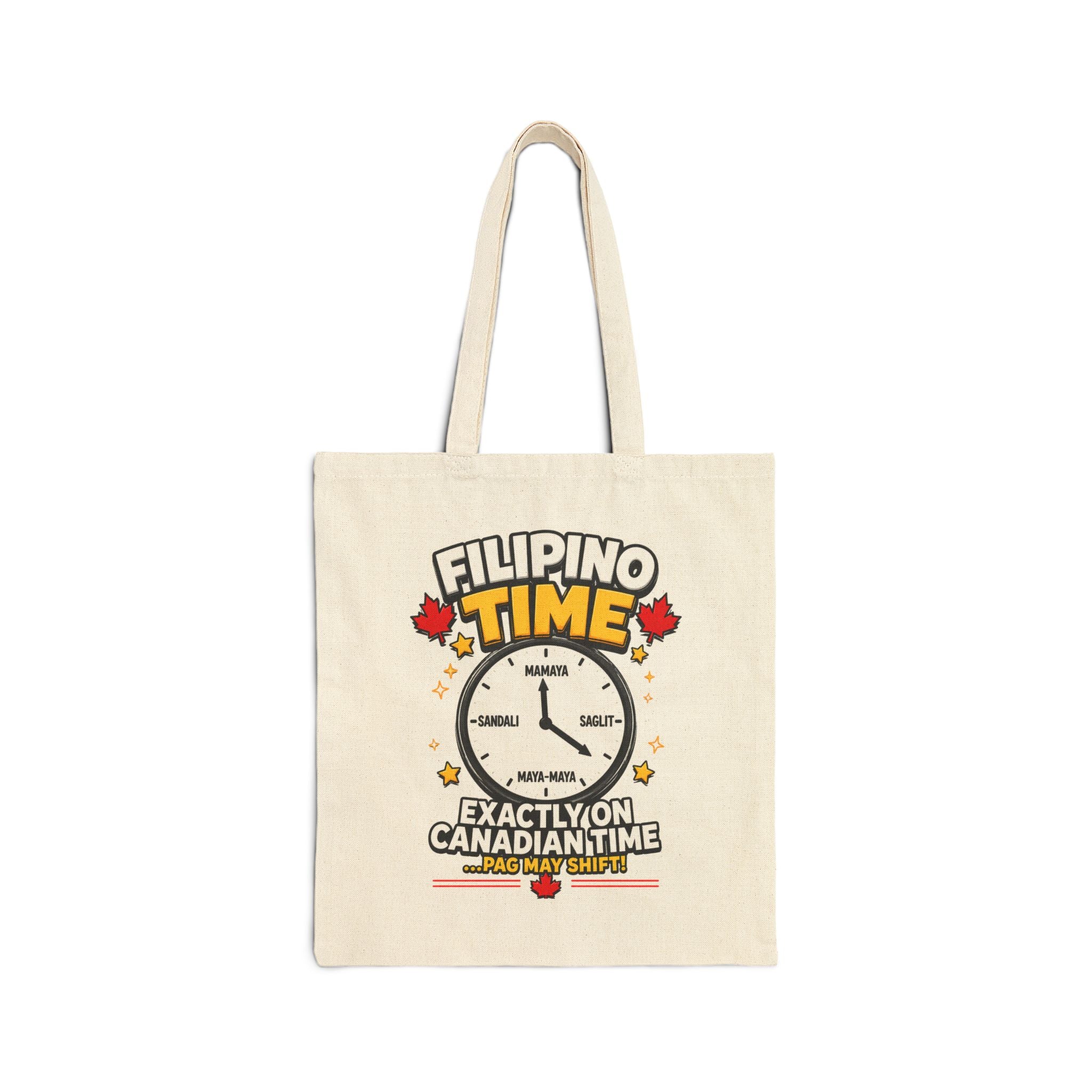 Filipino Time — Funny Filipino Canadian Tote Bag